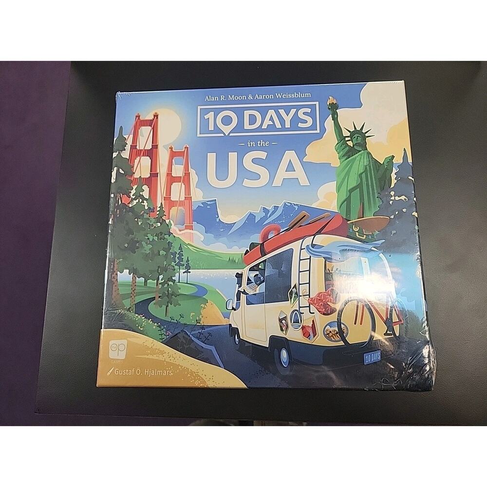 13125 10 Days in The USA | Family Road Trip Game for All Ages | Alan Moon Game